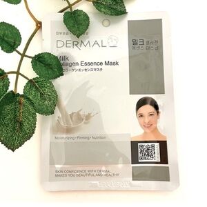 New 5/$18 DERMAL Milk Collagen Essence Sheet Face Mask